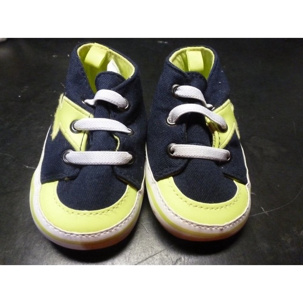 Gymboree 0-3 mos Baby Boys Sneaker Crib Shoes   Barely Worn